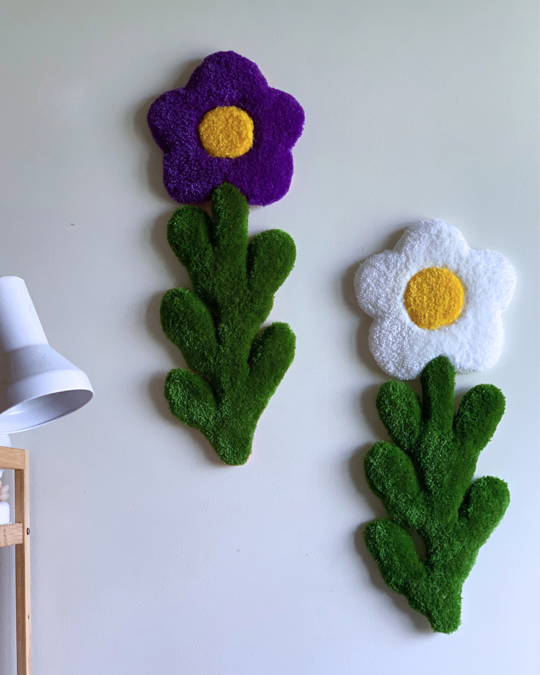 Long Flower Wall Rug