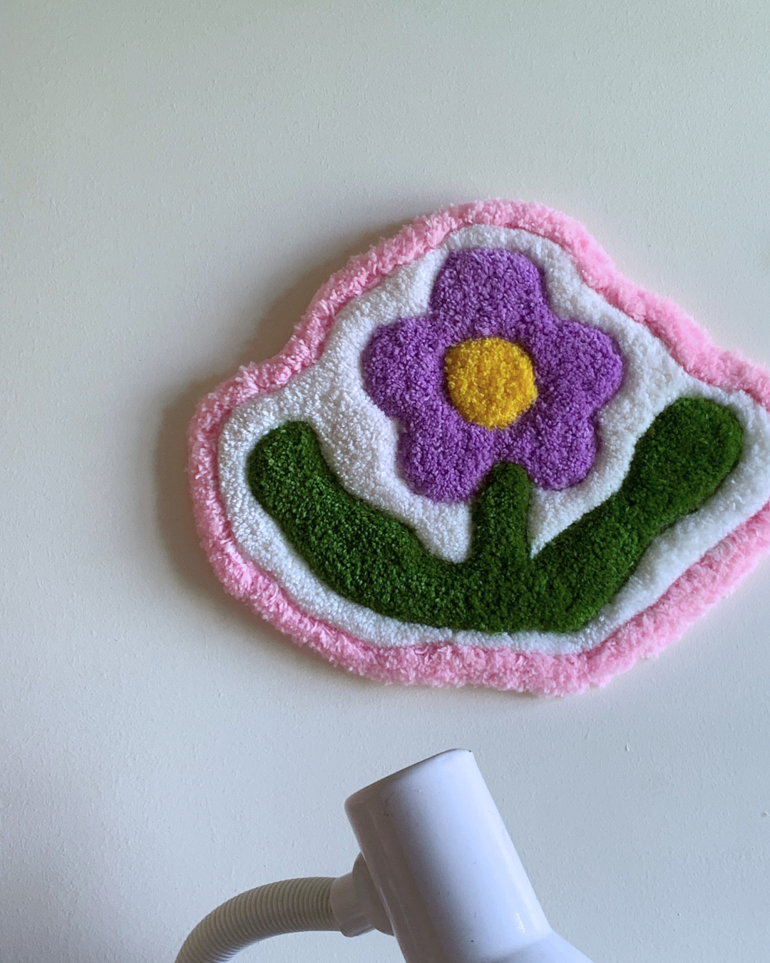 Framed Flower Wall Rug