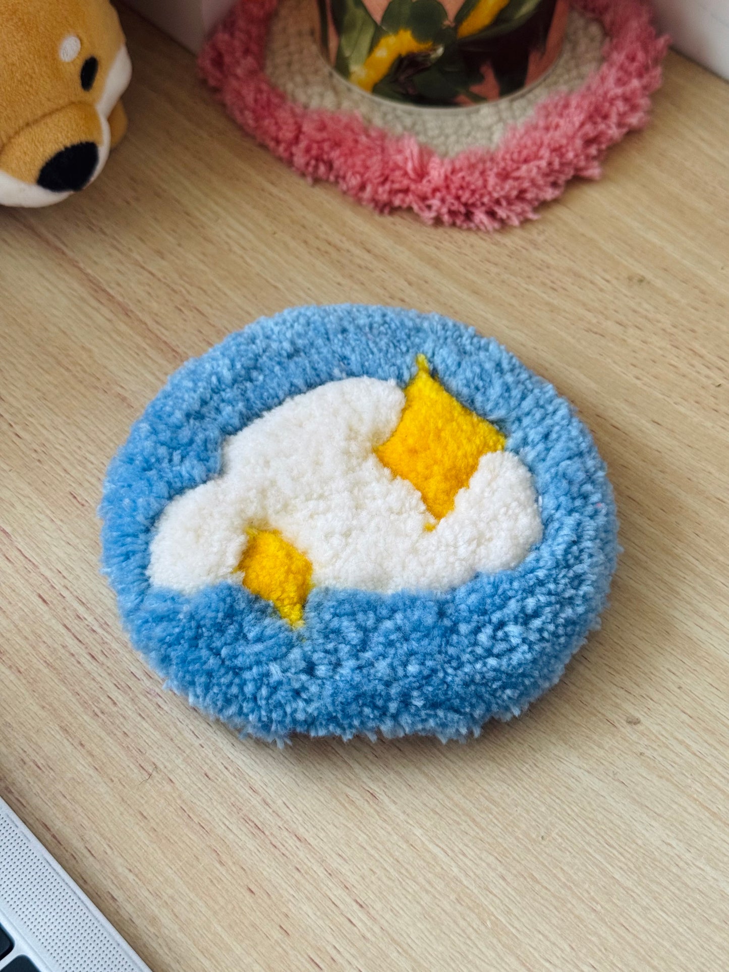 Cloud Cork Coaster